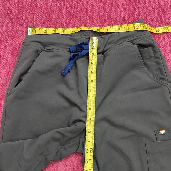 Figs Zamora High Waist Jogger Scrub Pants Limited Edition Pride Gray Size Small - Picture 7 of 9